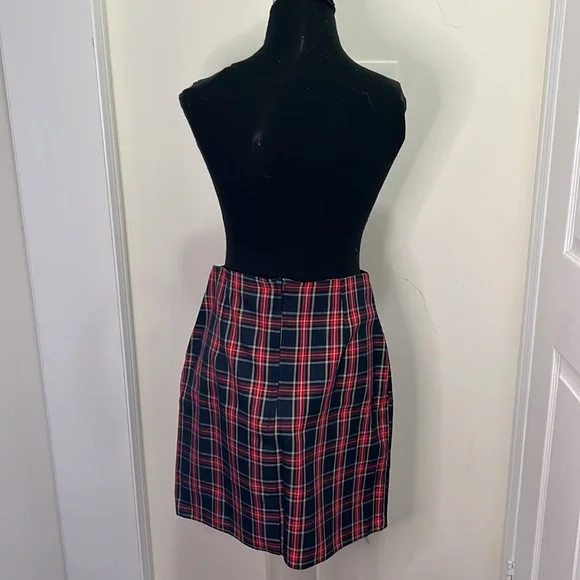 Vintage Tartan Plaid Mini Skirt Size Large - Picture 12 of 15